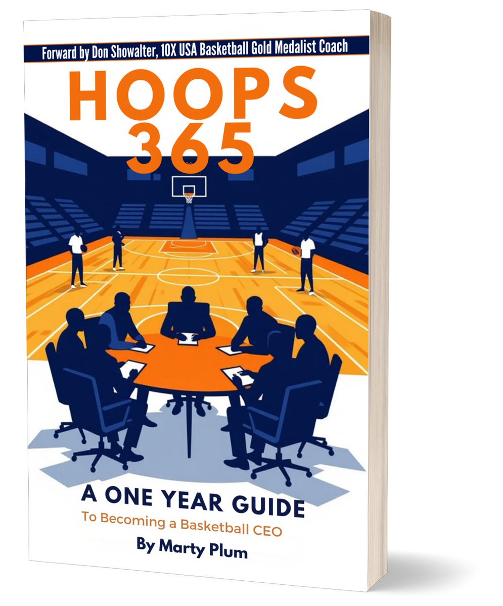 Only FIVE DAYS until Hoops 365: A One Year Guide to Becoming a Basketball CEO is available for you to order from Amazon.com !!!! This book is going to help any coach at any stage of their career to become the best coach you can be! You're not a coach, you're a CEO!