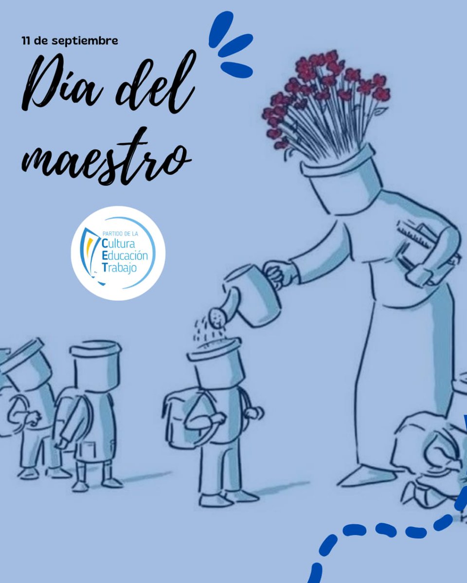 11 de septiembre – Día del Maestro

En su día, saludamos a quienes tienen la valiosa misión de educar. Ser maestro es mucho más que transmitir conocimientos: es sembrar valores y acompañar el crecimiento integral de cada persona.

Agradecemos a quienes enseñan con dedicación,