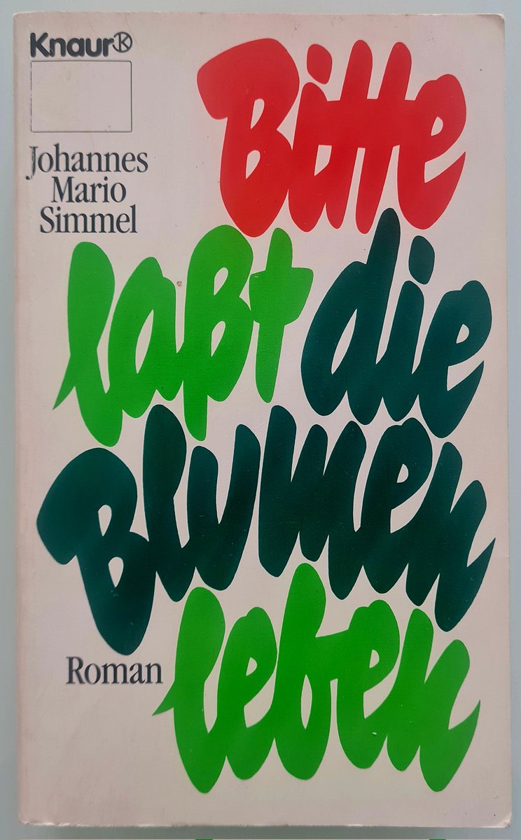 "'Du musst sofort nach Wien kommen', sagte Daniel."

Bitte lasst die Blumen leben |
Johannes Mario Simmel 
#buchbeginn #lesen 📚