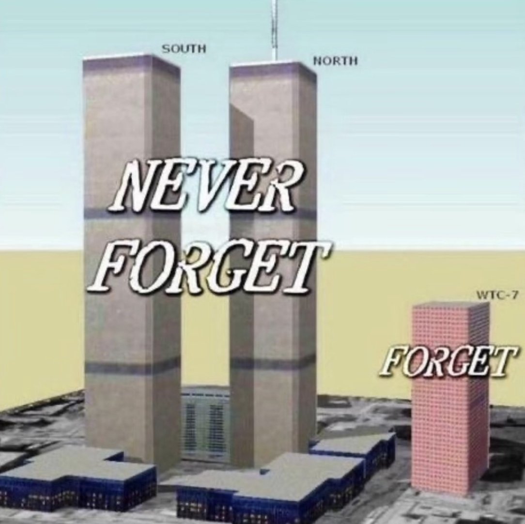 Heute vor 24 Jahren wurde WTC7 gesprengt. Dies bedeutet: Wir wurden nie ehrlich über 9/11 informiert. Leitmedien wie NZZ, Spiegel, FAZ, ARD, SRF und ORF getrauen sich bis heute nicht über die Sprengung von WTC7 zu sprechen. Nach 24 Jahren!