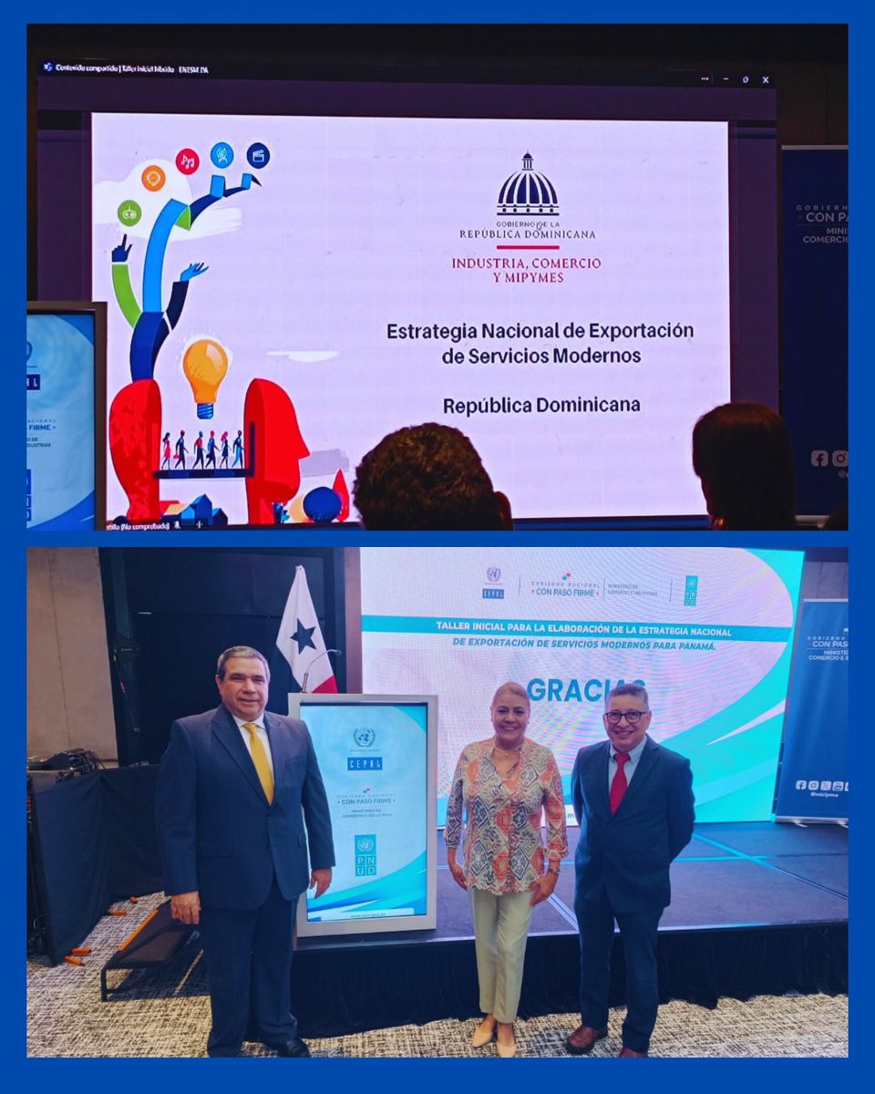 La Licda. Yariela Zeballos Presidente del Colegio de Economistas de Panamá participó en el Taller Inicial de la Estrategia Nacional para la Exportación de Servicios Modernos de Panamá (ENESM-PA), organizado por el MICI, el PNUD y la CEPAL.