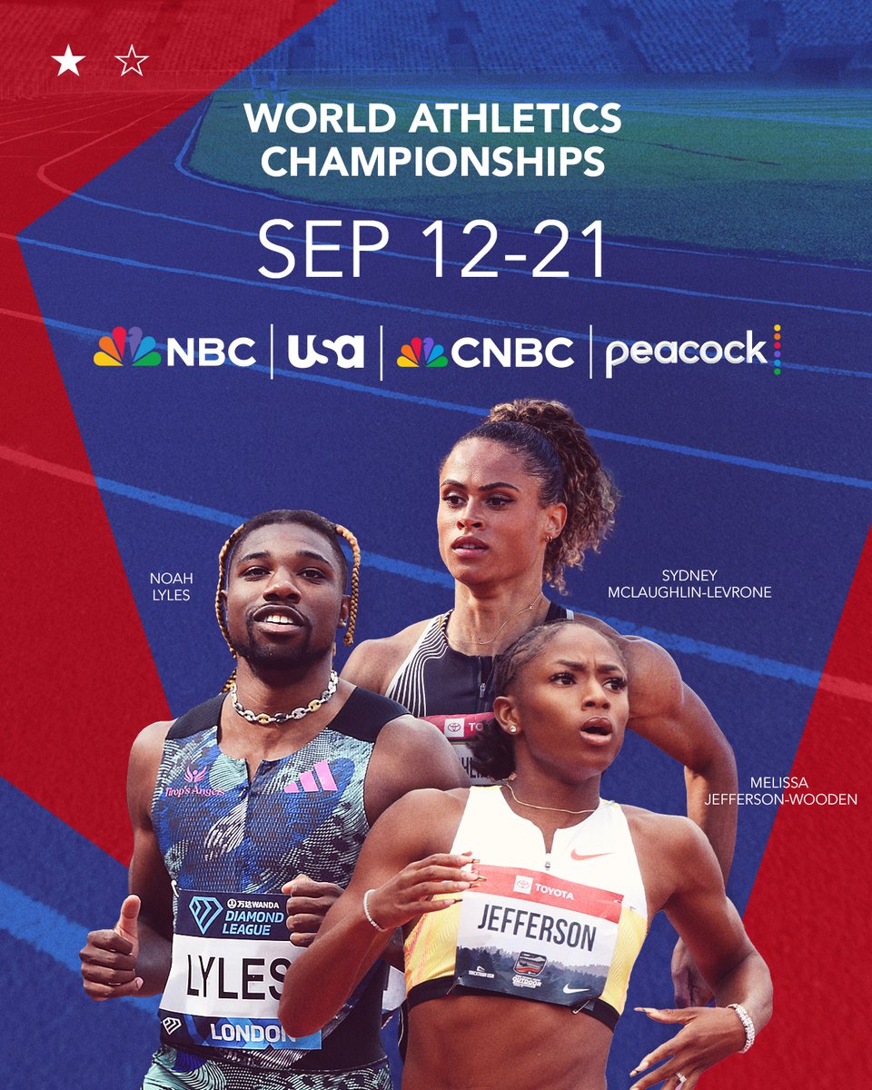 Almost time for 10 days of live track and field at the #WorldAthleticsChamps!