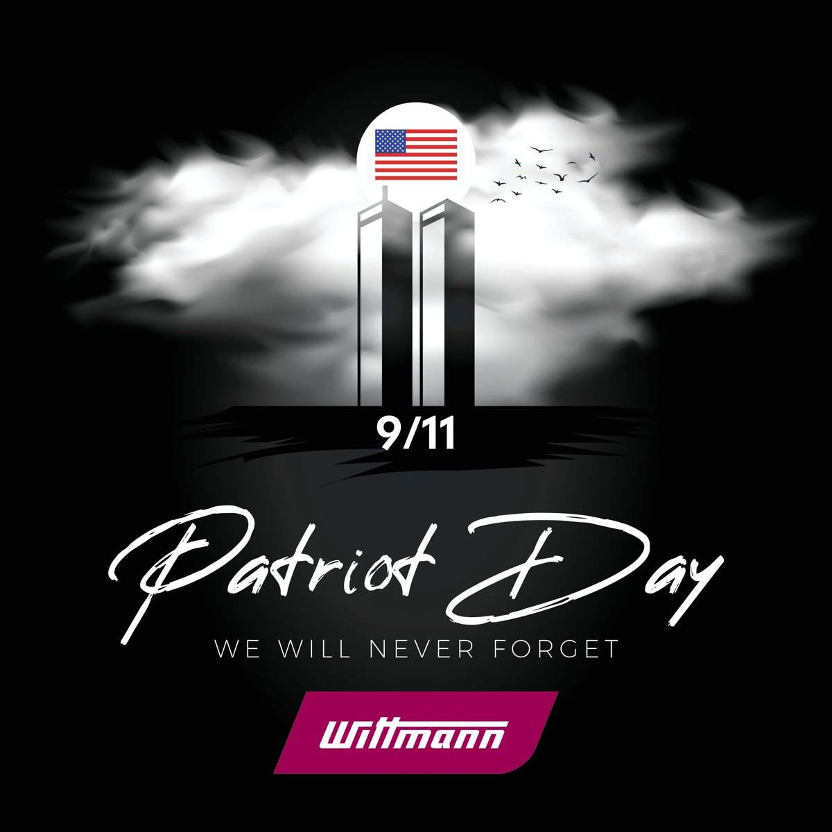 Today, we honor the memory of those who lost their lives on September 11, 2001. We also pay tribute to the courage of first responders, &amp; to the strength &amp; resilience shown by communities across our nation.
WITTMANN USA stands in remembrance &amp; reflection.
We will never forget.