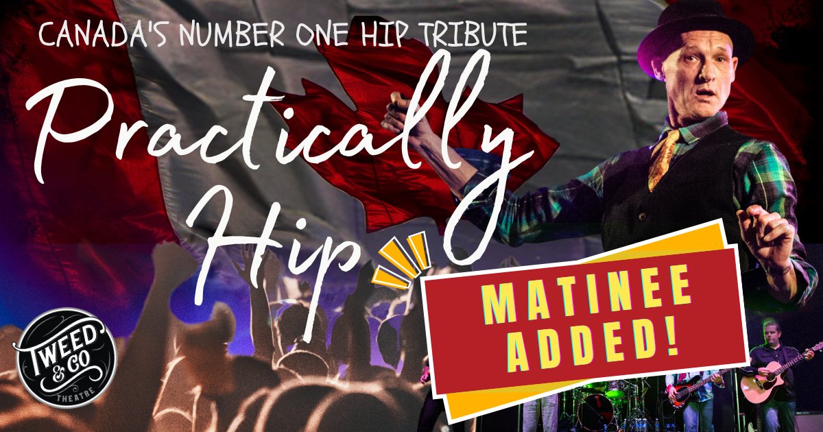 WE HAVE ADDED A MATINEE FOR Practically Hip AT THE BANCROFT VILLAGE PLAYHOUSE! 📣The evening show sold out and for good reason, so we’ve added a 3pm show on Saturday, September 27th! Tickets are $42.50 +HST. BUY HERE: villageplayhouse.ca/practically-hip