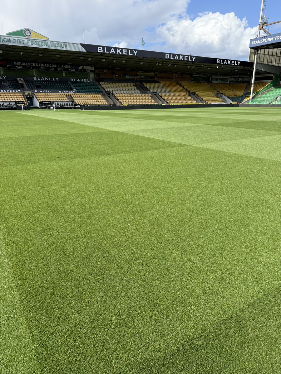 Preparations going well ready for <a href="/NorwichCityWFC/">Norwich City Women FC</a> this Sunday. #NorwichCity #Canaries #CarrowRoad