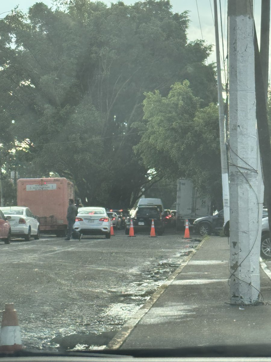 stephbasul's tweet photo. Un día más causando estragos @TransporteJal @Trafico_ZMG sobre av Moctezuma sigue la impunidad de los trailers sobre línea amarilla causando graves problemas de tráfico https://t.co/aW5oBJXUn3