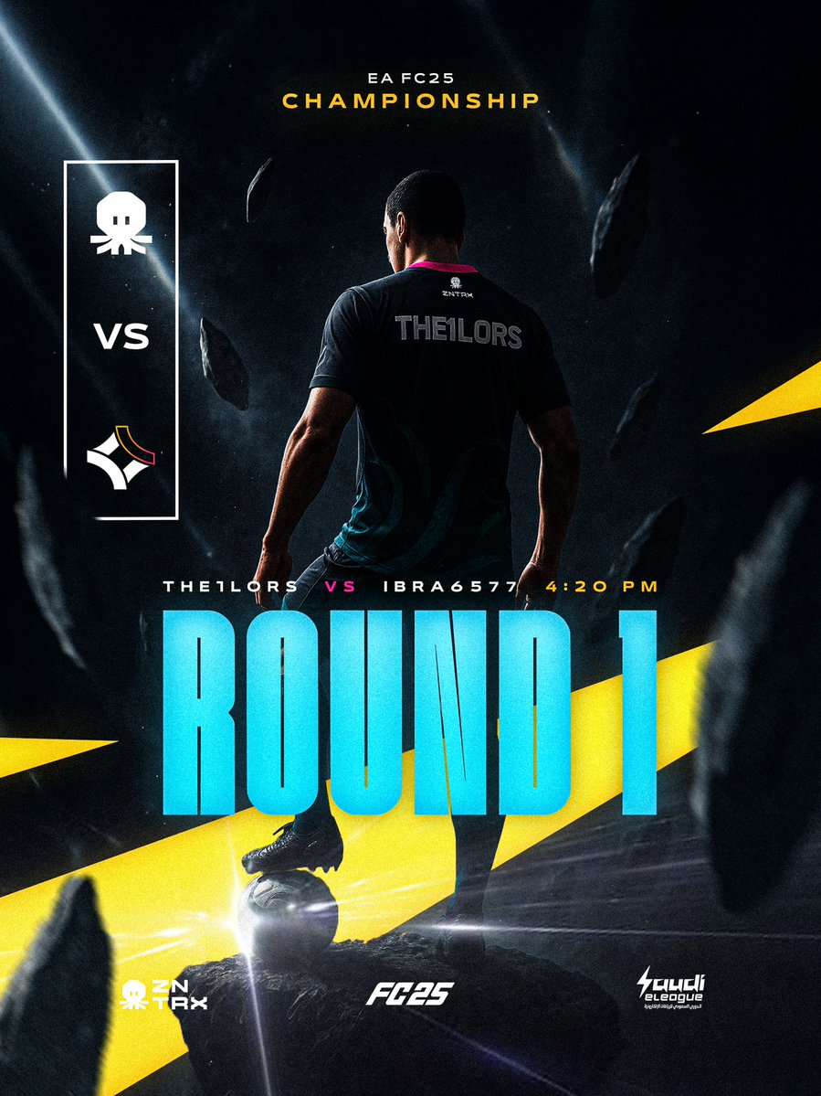 ZNTRX Esports (@zntrx_sa) on Twitter photo Saudi eLeague Championship-EAFC25
Round 1
๐<a href="/BFeSportss/">Bright Future</a>
๐4:20PM
๐ฅ๐ุจุทููุง ุฌุงูุฒ ููููุงุฆู ุงููุจูุฑ
#esports #saudieleague #rocketleague #zntrx
#releasethekraken Saudi eLeague Championship-EAFC25
Round 1
๐<a href="/BFeSportss/">Bright Future</a>
๐4:20PM
๐ฅ๐ุจุทููุง ุฌุงูุฒ ููููุงุฆู ุงููุจูุฑ
#esports #saudieleague #rocketleague #zntrx
#releasethekraken