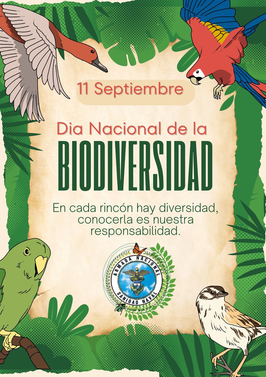 🌱 Hoy celebramos el Día Nacional de la Biodiversidad 🌊
Desde Sanidad Naval trabajamos por entornos más sanos para nuestra gente de mar y tierra. 🌎

¡Cada acción que hacemos hoy, genera impacto mañana!

#SanidadNavalContigo