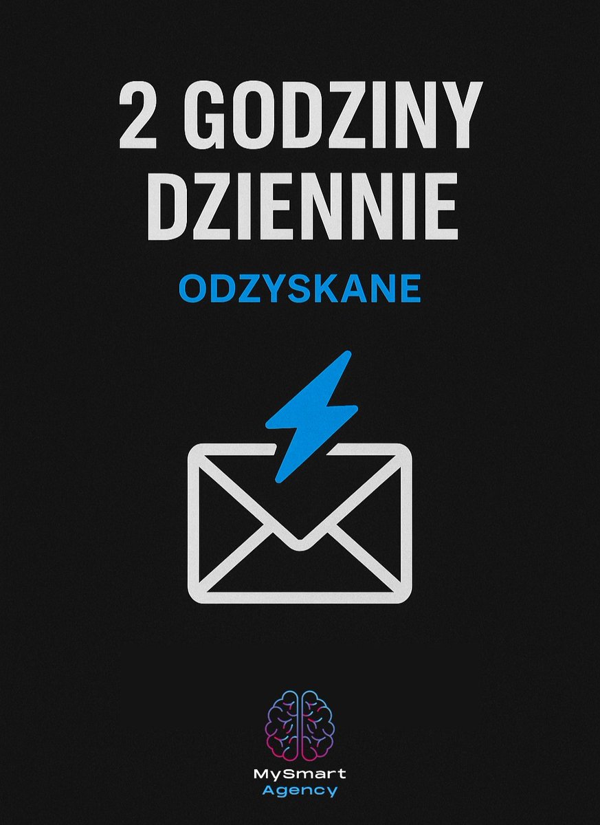 MySmartAgency's tweet photo. Czy e-maile pożerają Twój czas? 📧

Przeciętny przedsiębiorca traci 2h dziennie na skrzynkę – to 500h rocznie! Czas na rozwój biznesu lub życie. https://t.co/Zl5eM8cZNw
