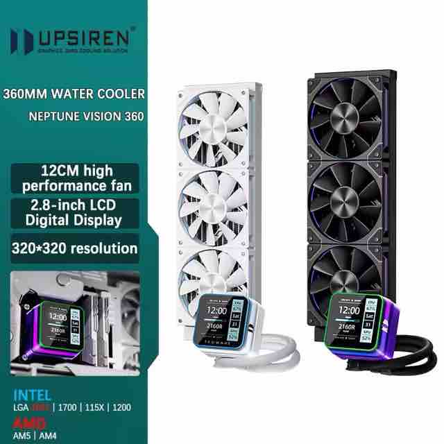 UPSIREN Neptune Vision 360 360mm 水冷クーラー 【¥7,978】-アリエク特価アラート