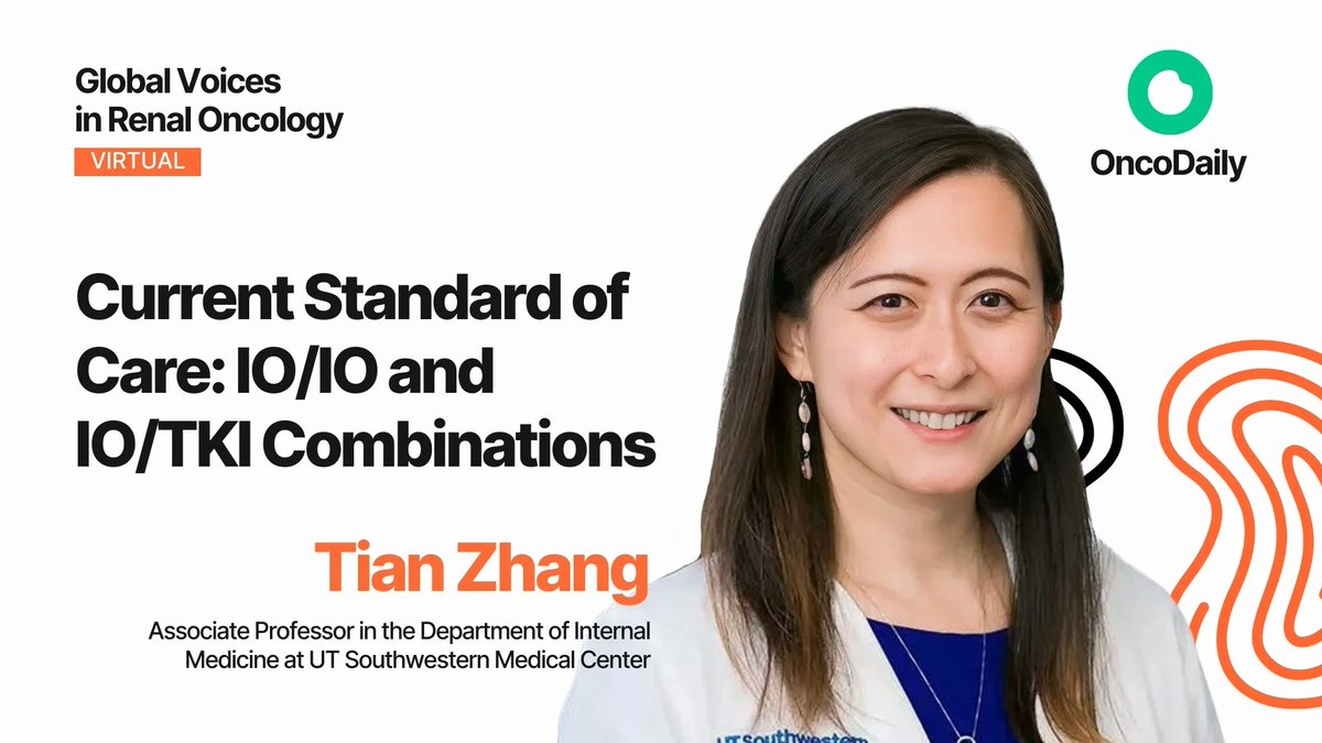 OncoDaily (@oncodaily) on Twitter photo 🚨 Highlights from VIRO 2025 (Global Voices in Renal Oncology, organized by OncoDaily)
Dr. Tian Zhang (<a href="/TiansterZhang/">Tian Zhang, MD, MHS, FASCO (@tiansterzhangmd.bsky)</a>) (UT Southwestern) shared key updates on the current standard of care in metastatic RCC:
Dr. Tian Zhang (UT Southwestern) highlighted:
🔹 IO/IO → durable, 🚨 Highlights from VIRO 2025 (Global Voices in Renal Oncology, organized by OncoDaily)
Dr. Tian Zhang (<a href="/TiansterZhang/">Tian Zhang, MD, MHS, FASCO (@tiansterzhangmd.bsky)</a>) (UT Southwestern) shared key updates on the current standard of care in metastatic RCC:
Dr. Tian Zhang (UT Southwestern) highlighted:
🔹 IO/IO → durable,