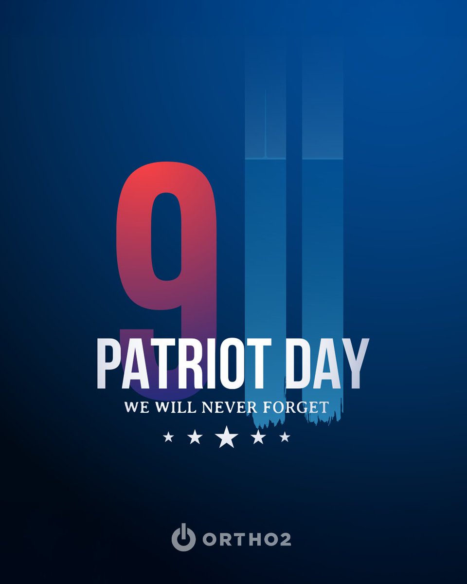 Ortho2Systems's tweet image. Honoring the memory of those we lost on 9/11—your legacy lives on in our hearts. 

#NeverForget