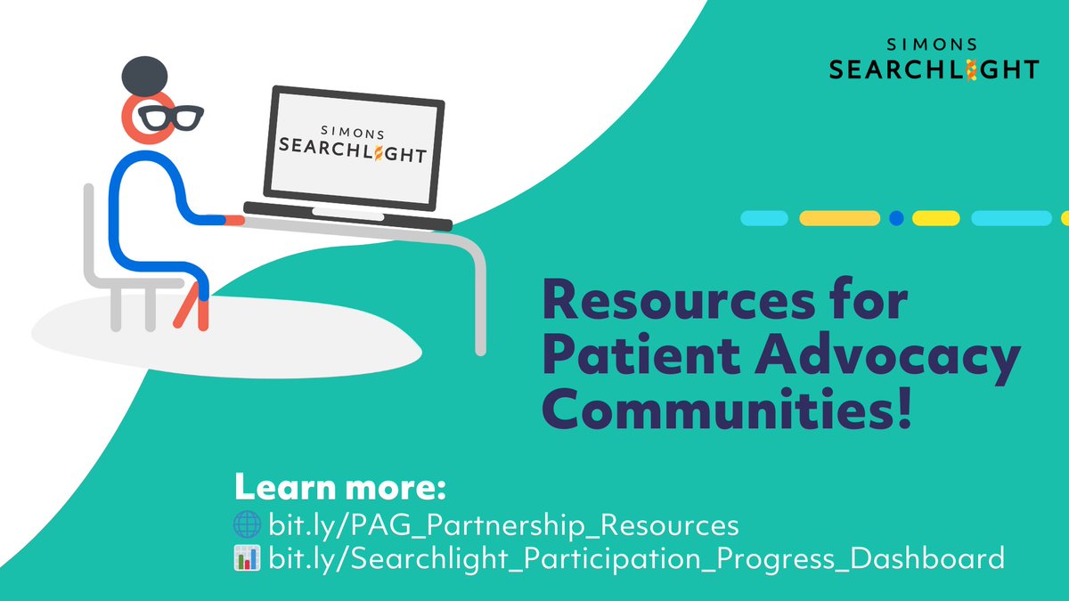 s_searchlight's tweet image. We’re excited to share two key resources to help our Patient Advocacy Partners boost outreach and connect with families! 💙

🌐 Partnership Page: bit.ly/PAG_Partnershi…
📊 Progress Dashboard: bit.ly/Searchlight_Pa…

#PatientAdvocacy #RareDiseaseResearch #SimonsSearchlight