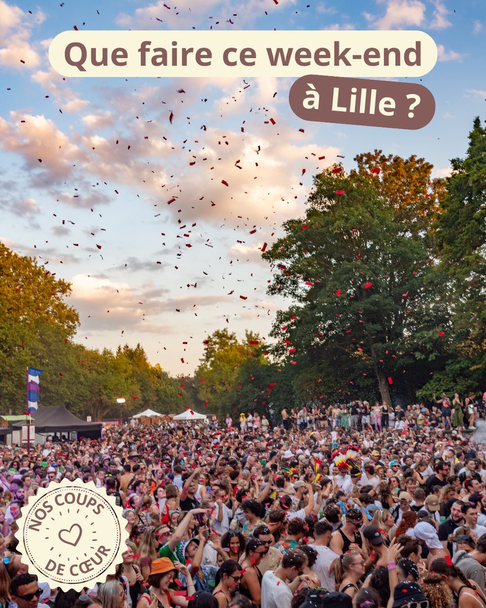 🎉 Au menu ce week-end à Lille : des festivals, des expositions, et du sport !
👀 On vous en dit plus :
▶︎ lille.fr/Actualites/Que…