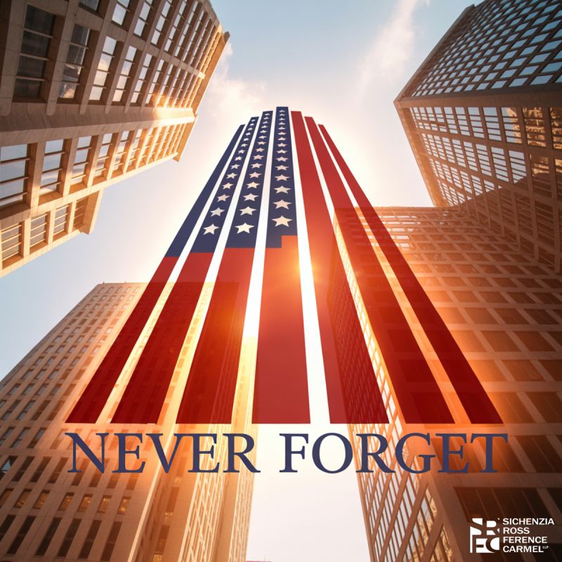 On this solemn day <a href="/SichenziaRoss/">Sichenzia Ross Ference Carmel LLP</a> honors the memory of the lives lost on 9/11 and the courage of the first responders who served in the face of tragedy. We remain grateful for the bravery, sacrifice, and unity shown on that day and we will never forget.