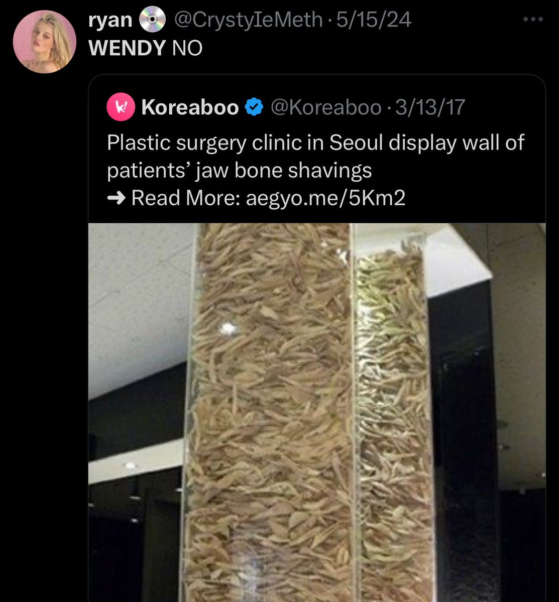 kpop stans: i’m concerned about the pressures the industry puts on women and their appearance 

also kpop stans: i’m going to shame women’s appearances and make an unprovoked plastic surgery joke