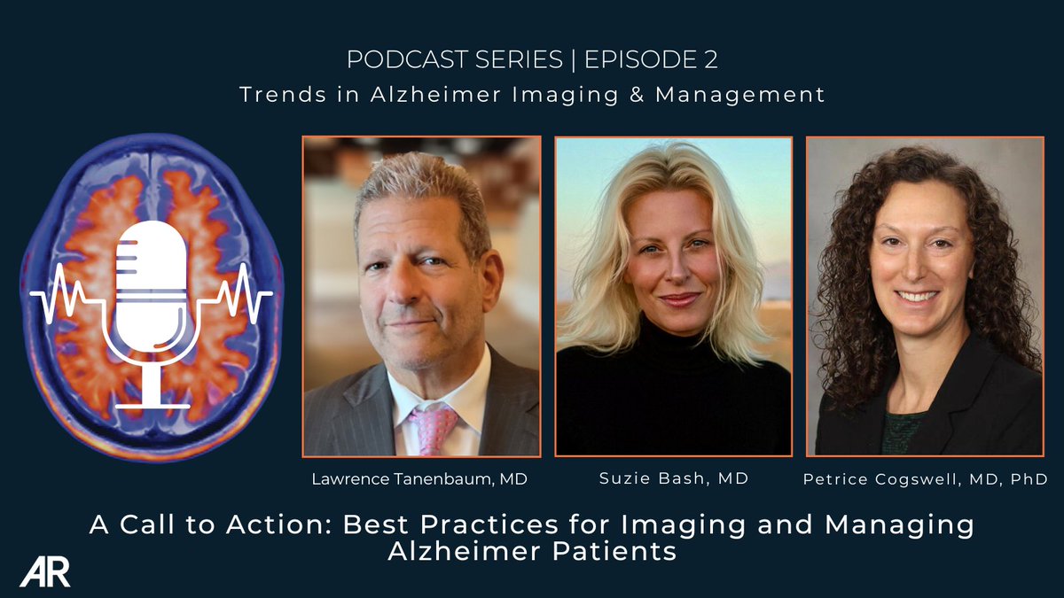 AppliedRadiology (@applied_rad) on Twitter photo All new podcast episode 2 out now!
🎙️ share.transistor.fm/s/fc6cfeb2
This time, <a href="/nuromri/">LN Tanenbaum MD FACR</a>, <a href="/suzie_bash/">Suzie Bash</a>, a medical director at RadNet, and Petrice Cogswell, MD, PhD, associate professor of radiology at The Mayo Clinic, Rochester, Minnesota, discussed opportunities and responsibilities All new podcast episode 2 out now!
🎙️ share.transistor.fm/s/fc6cfeb2
This time, <a href="/nuromri/">LN Tanenbaum MD FACR</a>, <a href="/suzie_bash/">Suzie Bash</a>, a medical director at RadNet, and Petrice Cogswell, MD, PhD, associate professor of radiology at The Mayo Clinic, Rochester, Minnesota, discussed opportunities and responsibilities