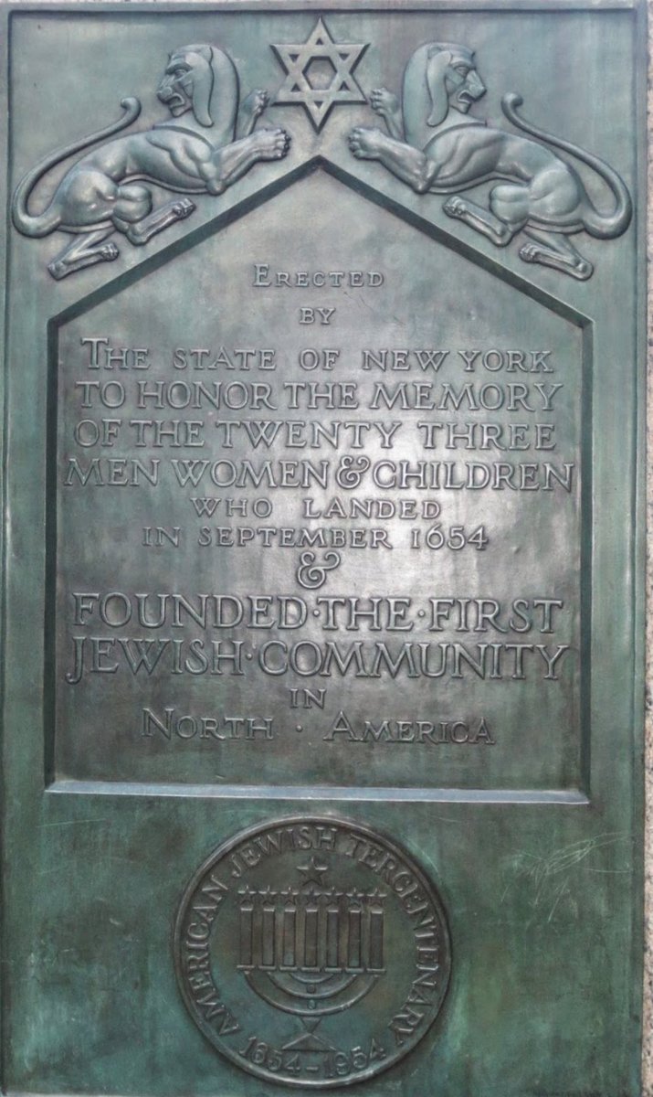 The first Jewish settlers in North America were 23 Portuguese Jews who arrived in New Amsterdam (New York City) in 1654.