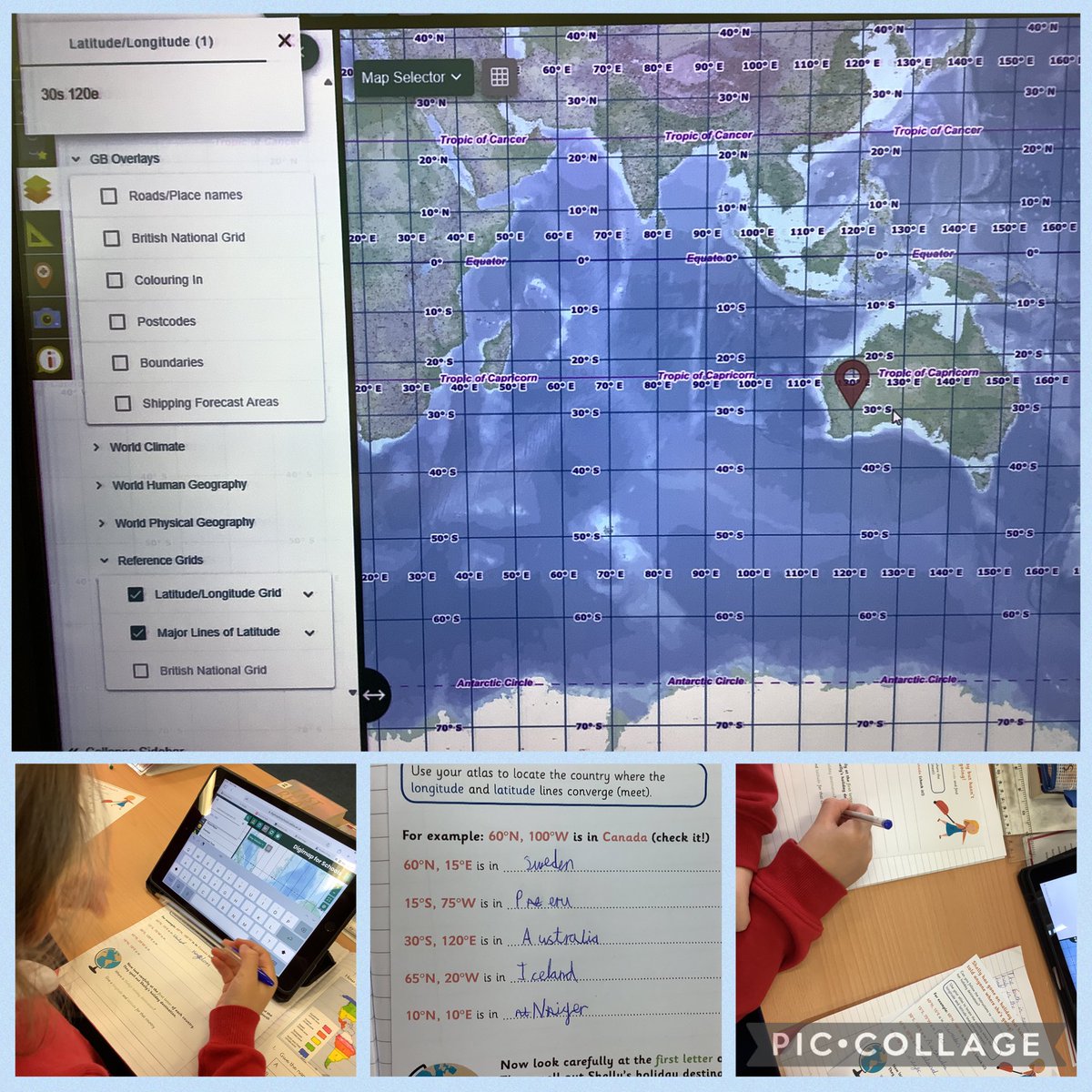 We used DIgimaps to look at lines of latitude and longitude.  We used coordinates to find different countries. <a href="/FallaParkSchool/">Falla Park Community Primary School</a>