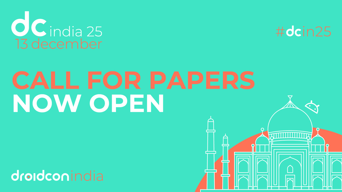 droidconIN's tweet image. Your local impact can spark global inspiration at #dcin25 🚀
Take the stage at #India’s first droidcon & show the world what Indian #MobileDevs are doing with #Android today. Gain visibility, credibility, & #AndroidCommunity recognition 🎤 Apply to speak: sessionize.com/droidcon-india…
