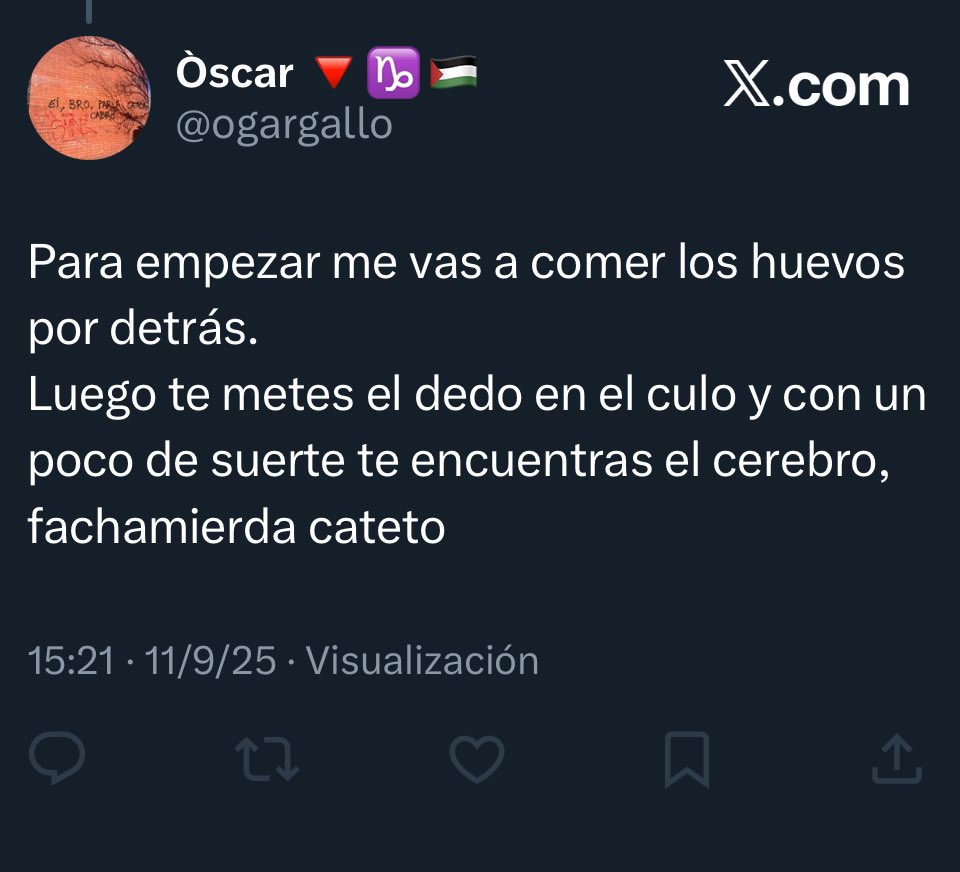 cantoenlafrente's tweet image. Marikón?  
Aprende contorsionismo, a tí no te comen nada ni pagando, a ver si te crees Ábalos 🤣
Anda date una ducha y ayuda a tu progenitora, que se pasa el día atizándote con la vara para que dejes de ser un parásito mantenido 
#Soplapollas 🤣
Los feministas jajajjaajj