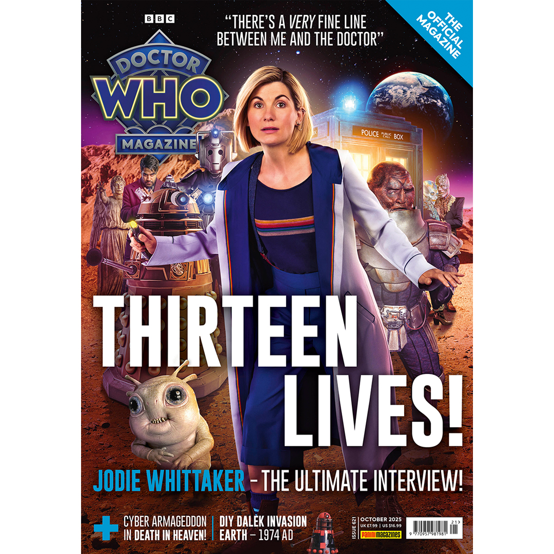 Doctor Who Magazine 621 is OUT NOW! bit.ly/3IifUoz
Celebrating the Thirteenth Doctor in style, with JODIE WHITTAKER’s most in-depth interview EVER!
She opens up about joining the Fifteenth Doctor in his final episode and reveals she’d love to return with Billie Piper!
