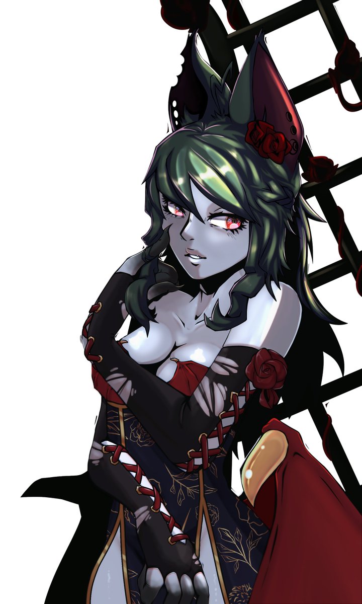 absolutely STUNNING piece done by <a href="/PolySpinal/">💫PolySpinal | pre-debuted Doggy Vtuber✨</a> 🖤