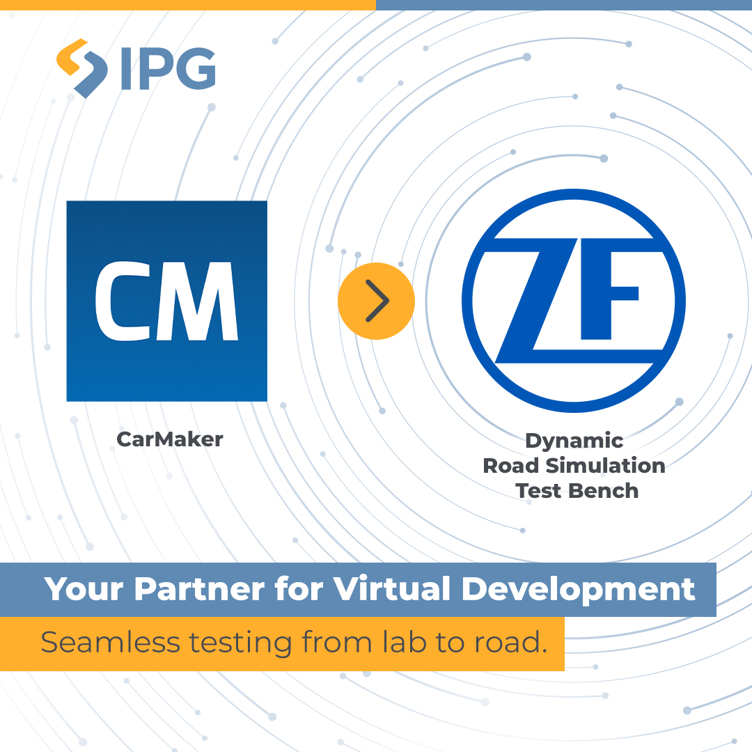 ZF uses #CarMaker on the Dynamic Road Simulation (DRS) test bench to test powertrain software automatically and under reproducible conditions. This saves development time, reduces the carbon footprint and enables testing even without a real vehicle.
📺bit.ly/41Pz5Nc