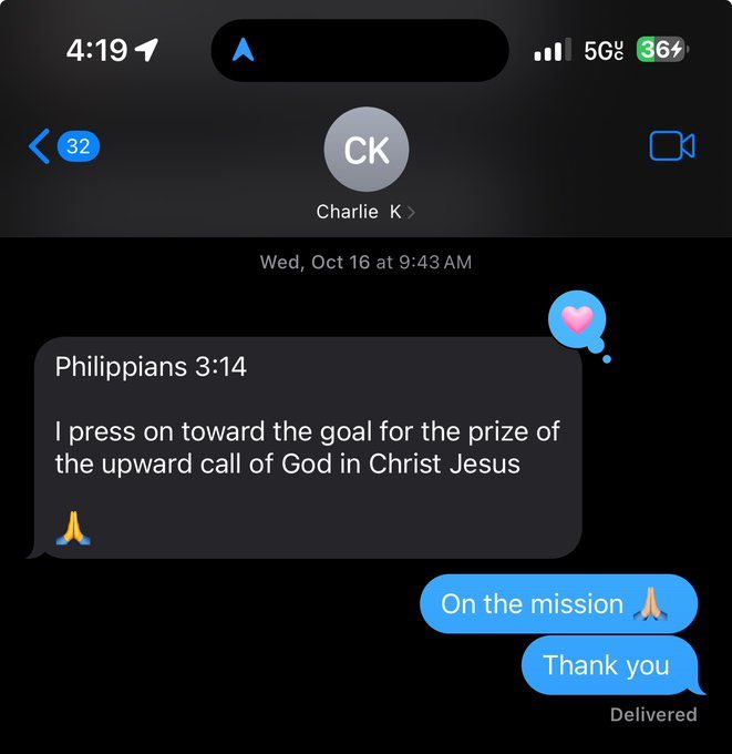 JesusLoves__All's tweet photo. Charlie Kirk loved $Jesus. https://t.co/Cg1062MRna