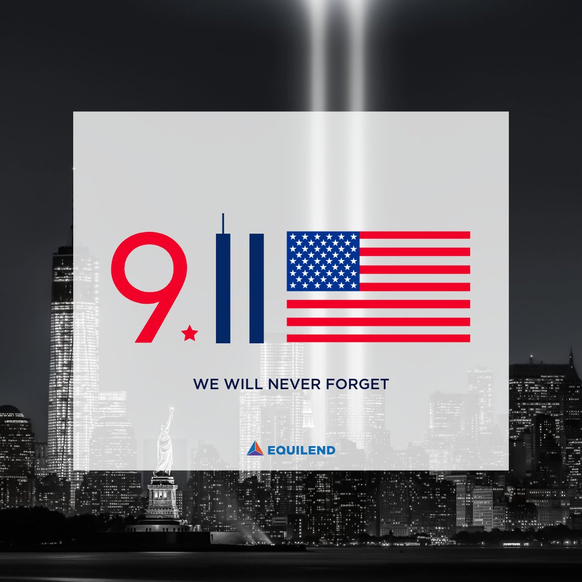 Today, we honor the memory of those friends, family and colleagues whose lives were lost on 9/11 and acknowledge the resilience of a nation forever changed on this day, 24 years ago. #neverforget