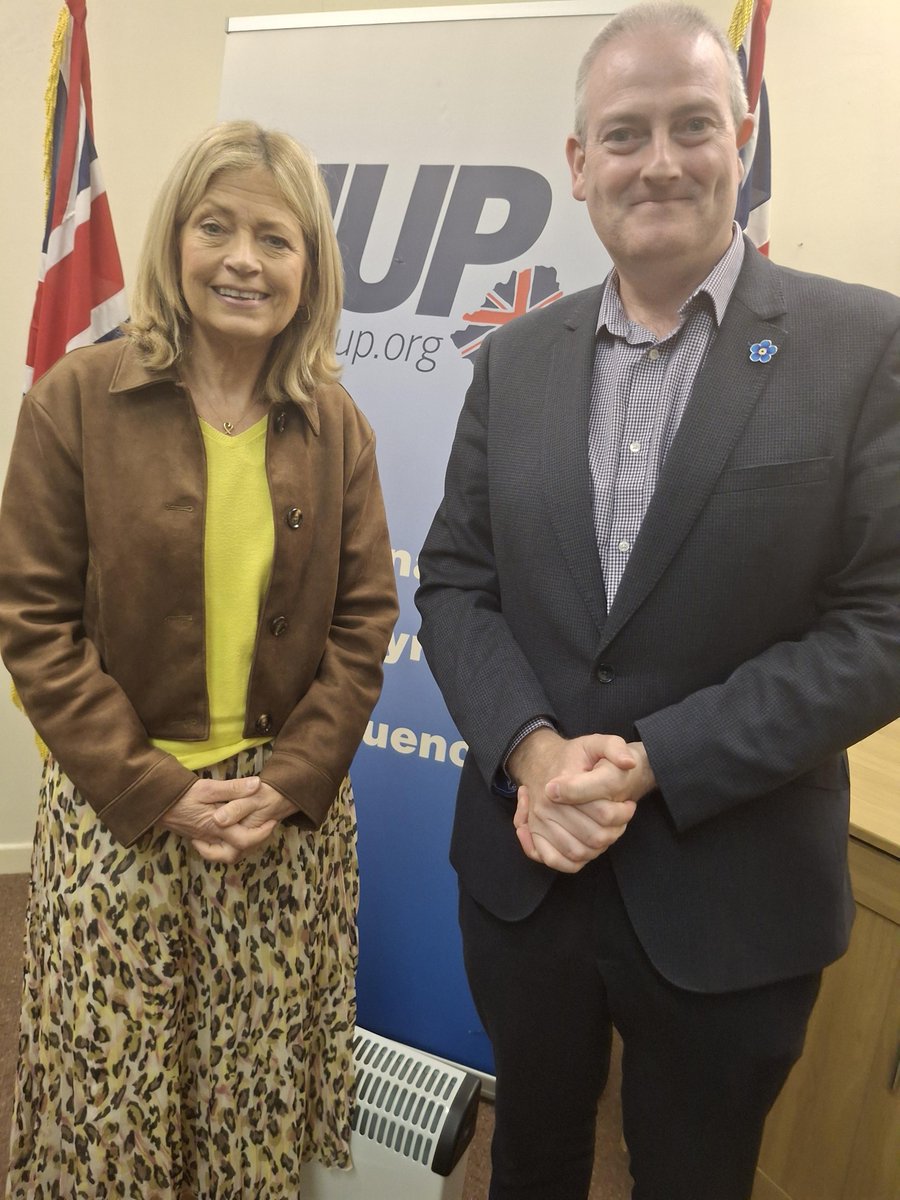 Great to meet <a href="/Diana_uup/">Diana Armstrong MLA</a> MLA for Fermanagh and South Tyrone to outline why it's unacceptable that over a third of those living with dementia are yet to receive a diagnosis. Dementia causes a huge system strain and needs to be a priority in any future multiyear health budget.