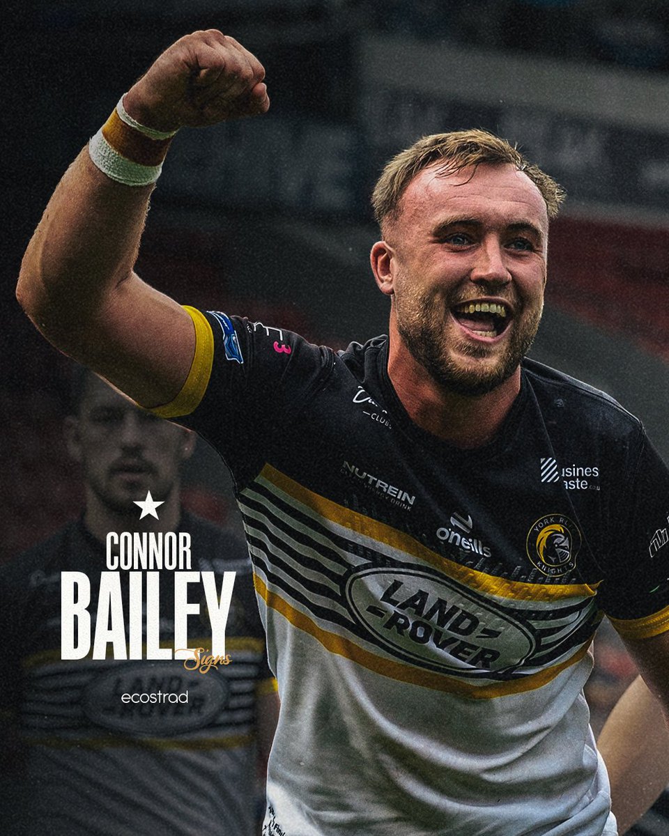 Hull FC are delighted to confirm the signing of back-rower Connor Bailey for the 2026 Betfred Super League season✍️

The 24-year-old joins the club from York Knights, signing a two-year deal at the MKM Stadium ✅

Read 👉 tinyurl.com/55fz97yn

⚫️⚪️ #COYH | <a href="/ecostrad/">ecostrad</a>