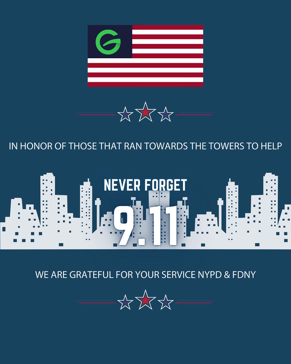 Honoring the lives lost on 9/11, the loved ones left behind, and the heroes of the NYPD and FDNY ❤️🇺🇸

#NeverForget #GodBlessAmerica