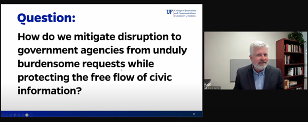 Today's #FOIA Advisory Committee guest speakers are sharing research and information about burdensome FOIA requests received by government entities. Learn more and join us at: youtube.com/live/HPHGBV0Yb…