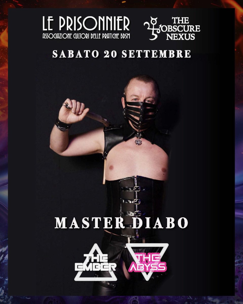 Pronti a ricominciare la stagione dei #playparty?
Noi si!
Vi aspettiamo ai due super eventi in Alto Protocollo (aperitivo + play party) di sabato prossimo a Le Prisonnier di Brescia! Info in DM
<a href="/Miss_Eva_Medea/">♔ ᙏіss ᙓ᥎ᥲ ᙏᥱძᥱᥲ ♔</a> <a href="/LadyBooty74/">Lady Booty</a>