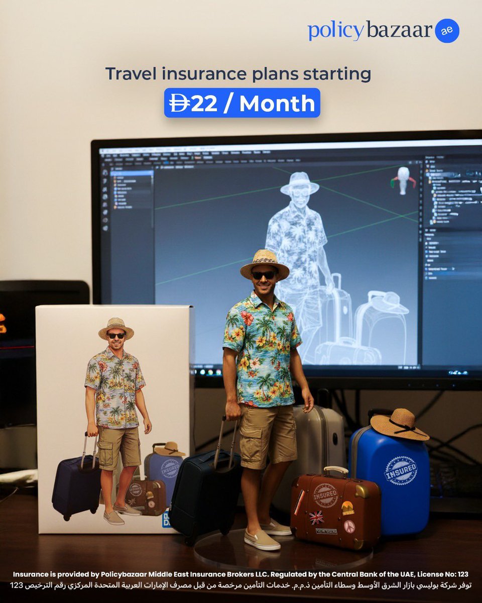 PolicybazaarUAE's tweet image. 3D desk buddy from your very real insurance buddy! Compare and get the most affordable travel insurance plans only on Policybazaar.ae

#NanoBanana #MiniFigurine #PolicybazaarUAE #AIFigurine