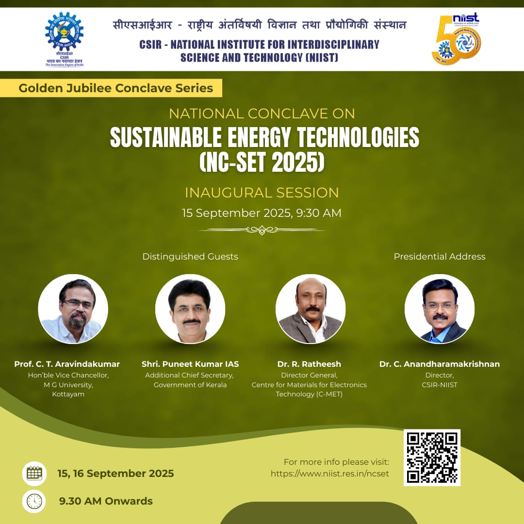 Welcoming our distinguished Guests for the upcoming Golden Jubilee Conclave on Sustainable Energy Technologies #niistgjmo #sustainableenergy <a href="/CSIR_IND/">CSIR, India</a> <a href="/DrJitendraSingh/">Dr Jitendra Singh</a>