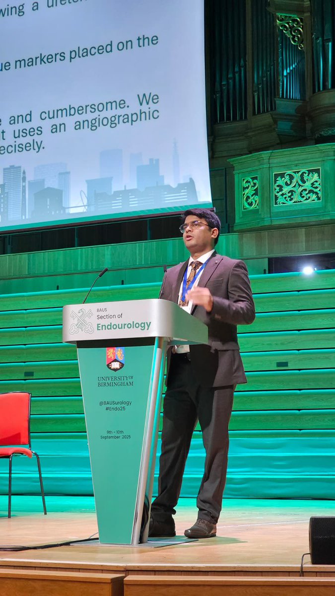 Zeeshan Kareem (@zeeshankareem11) on Twitter photo Honoured to present our work on ureteric strictures at #BAUS Endourology 2025! Fantastic to meet colleagues & mentors in Birmingham and get inspired by the brilliant work happening across the UK.
<a href="/mubarak_urology/">Mohamed Mubarak</a> <a href="/Badrakumar/">Chandrasekharan Badrakumar</a> Honoured to present our work on ureteric strictures at #BAUS Endourology 2025! Fantastic to meet colleagues & mentors in Birmingham and get inspired by the brilliant work happening across the UK.
<a href="/mubarak_urology/">Mohamed Mubarak</a> <a href="/Badrakumar/">Chandrasekharan Badrakumar</a>