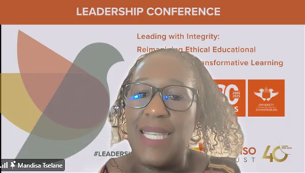 Kagiso_Trust's tweet photo. Over two days we reflected, challenged, and reimagined what it means to lead with integrity, courage, and vision. From keynote addresses to powerful panel discussions, the conversations affirmed that; ethical leadership is not just a choice, but a compass that shapes our schools, communities, and future.

With a Vote of Thanks delivered by @Keamandi, our Head of Marketing & Communications, thank you to our partners, speakers, and everyone who joined the dialogue. We invite you to continue to #IgniteHumanCapacity, and #ReImaginingTheFuture 

#LeadershipConference @go2uj