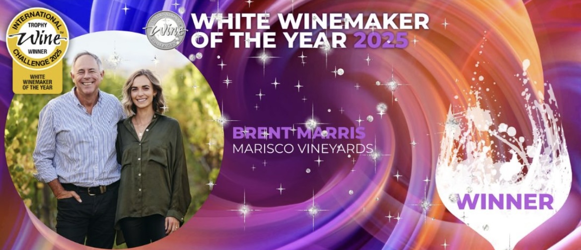 Congratulations to Kiwi winemaker Brent Marris from Marisco Vineyards in Marlborough who was named Champion White Winemaker at the International Wine Challenge UK Industry Awards at The Guildhall in London – while his The Ned Pinot Gris was named Best Value White Wine.