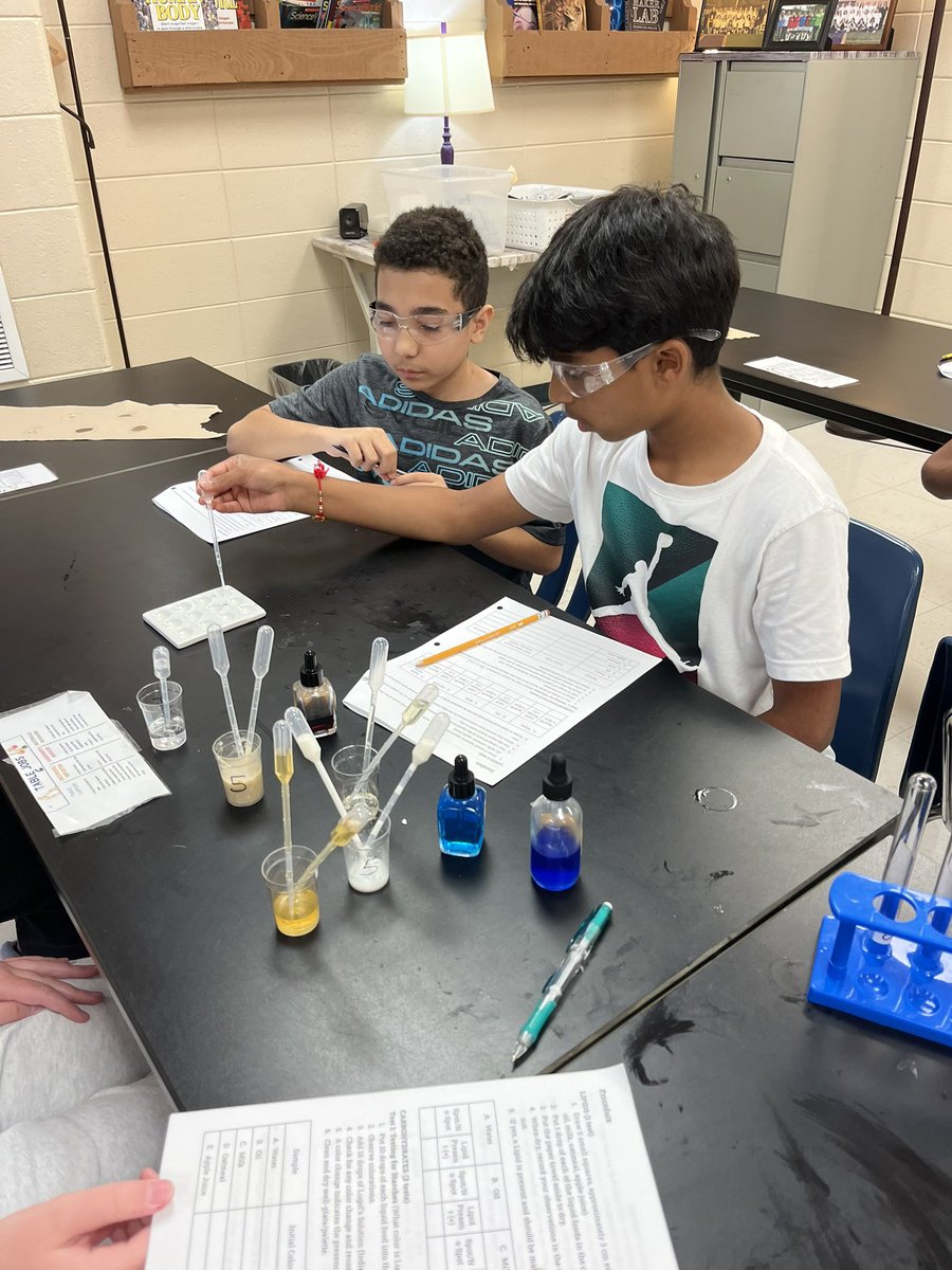 Macromolecule testing in 7th grade life science with <a href="/teacher249/">Erica Bardho Gaines</a> at <a href="/NorthForsythMS/">North Forsyth Middle</a> in <a href="/FCSchoolsGA/">Forsyth County Schools</a> 
#weDOscience 
#scienceforALL
#TheForsythWay
