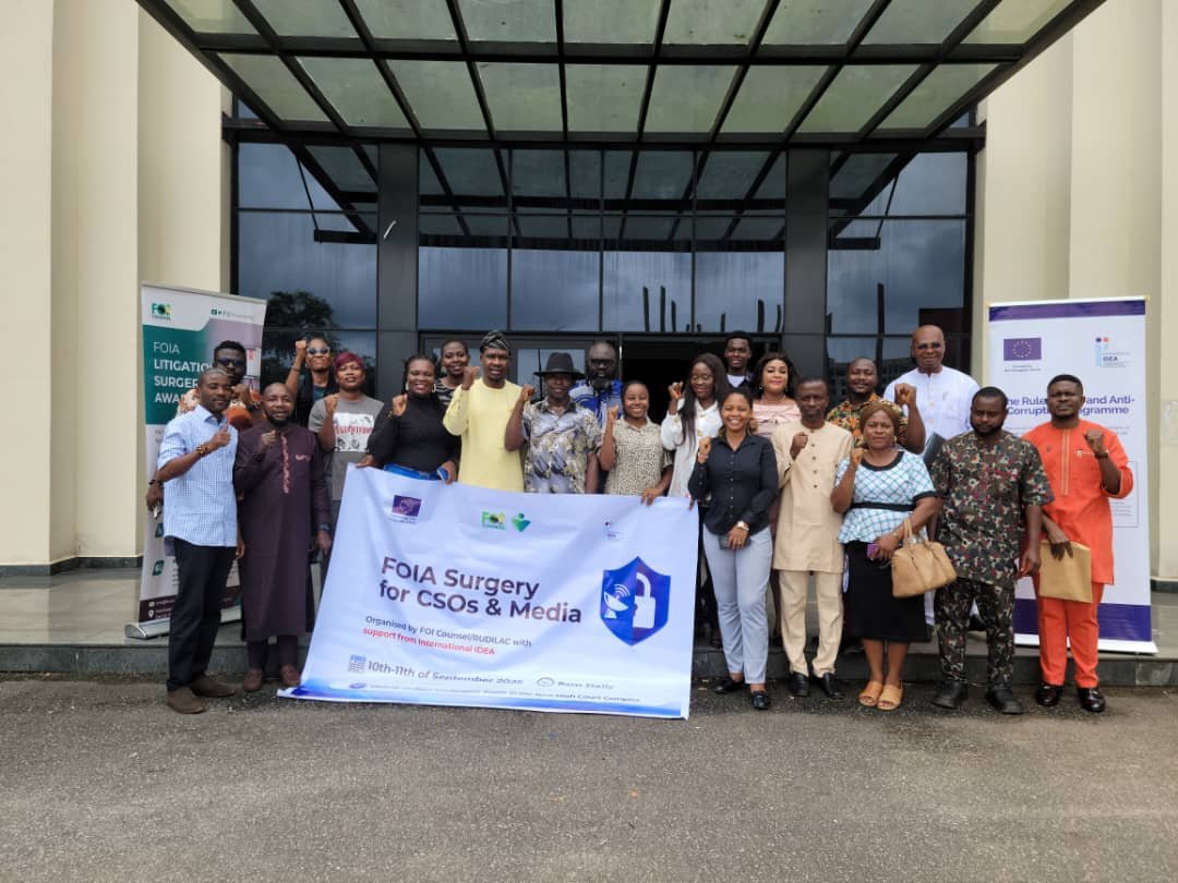 Our Program Officer is currently attending a C.B Workshop on FOI Practice in Nig. Organized by <a href="/FOICounselNG/">FOIA Counsel Nigeria</a>. This training is part of our continuous effort to promote transparency, accountability, and citizens’ access to information. This are core values that drive our work.