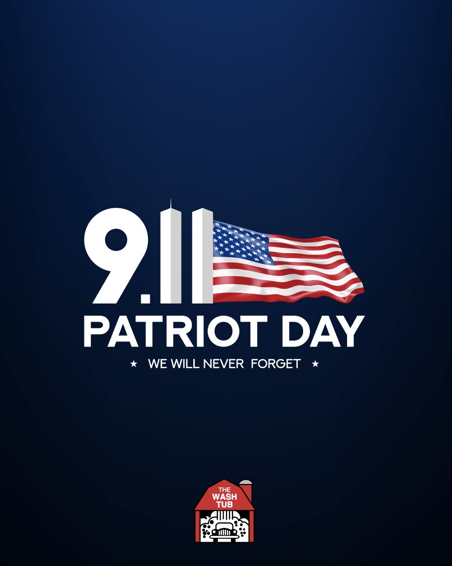 🇺🇸 Today, we remember and honor the lives lost on September 11, 2001, the heroes who answered the call, and the resilience of our nation. ❤️🤍💙

 #PatriotDay #NeverForget