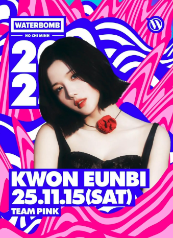 AboutMusicYT's tweet photo. Kwon Eunbi will perform at Waterbomb Ho Chi Minh on November 15th. https://t.co/hSdRFUB8Jk