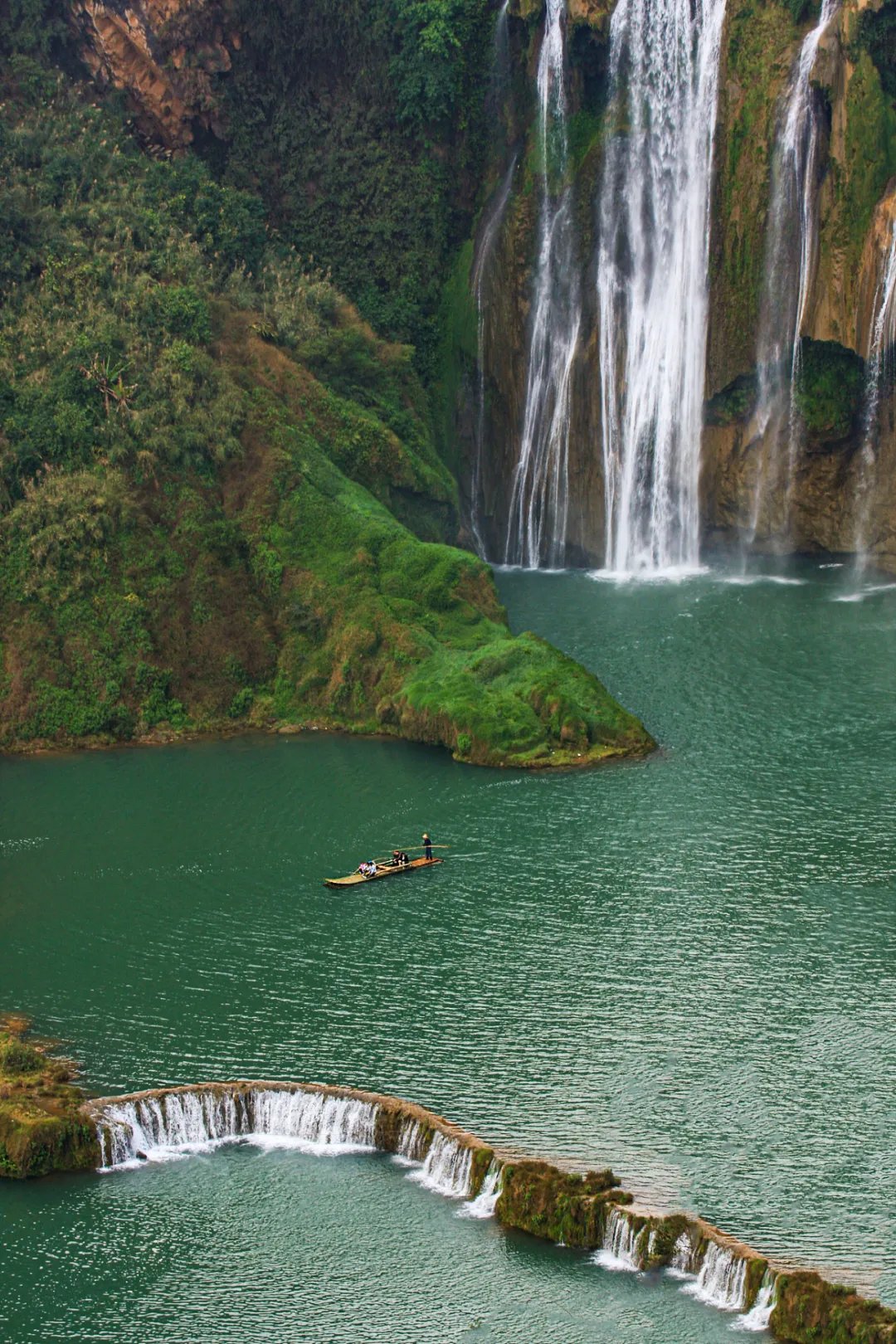 瀑布 枇杷洞瀑布瀑頂壺穴地形- Picture of Sandiaoling Waterfall