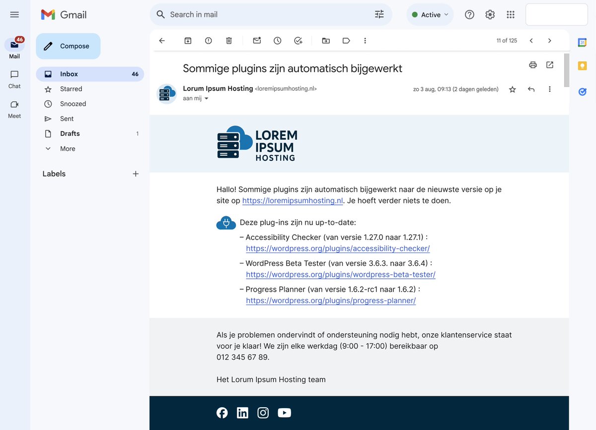 jdevalk's tweet image. What if WordPress’s e-mails looked like this? We’ve built everything that makes it possible for hosts to do this: