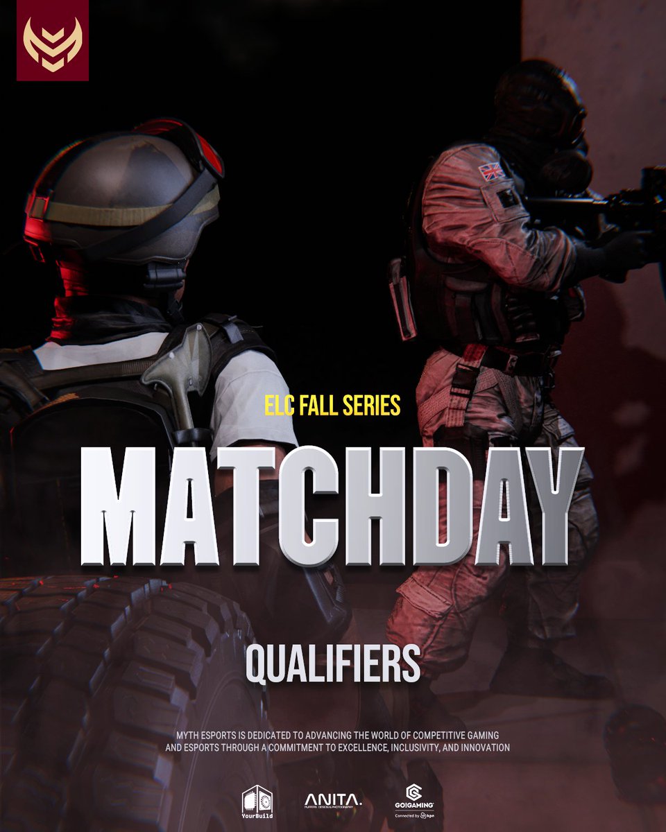 Myth Esports (@myth_nl) on Twitter photo Tonight the last two matches of the <a href="/ELC_EsportsR6/">ELC Esports R6</a> Qualifier #1.
Both of our teams are ready to fight and show dominance.
<a href="/TridlyR6/">Tridly</a> <a href="/Erkkari/">Erkkari</a> <a href="/dynamiteR6S/">Dynamite 🏴</a> <a href="/Elizaooo06/">Eli</a> <a href="/CyanR6S/">𝐂𝐲𝐚𝐧𝐨</a> <a href="/Nixon_R6/">NXN</a> <a href="/KidAdamR6/">MYTH KidAdam</a> <a href="/croquinhoo8/">Croquinhoo</a> <a href="/Rasty_R6/">Rastyzx</a> <a href="/Sceptix_03/">Sceptix</a> <a href="/Spoulyy/">spouly</a> Tonight the last two matches of the <a href="/ELC_EsportsR6/">ELC Esports R6</a> Qualifier #1.
Both of our teams are ready to fight and show dominance.
<a href="/TridlyR6/">Tridly</a> <a href="/Erkkari/">Erkkari</a> <a href="/dynamiteR6S/">Dynamite 🏴</a> <a href="/Elizaooo06/">Eli</a> <a href="/CyanR6S/">𝐂𝐲𝐚𝐧𝐨</a> <a href="/Nixon_R6/">NXN</a> <a href="/KidAdamR6/">MYTH KidAdam</a> <a href="/croquinhoo8/">Croquinhoo</a> <a href="/Rasty_R6/">Rastyzx</a> <a href="/Sceptix_03/">Sceptix</a> <a href="/Spoulyy/">spouly</a>