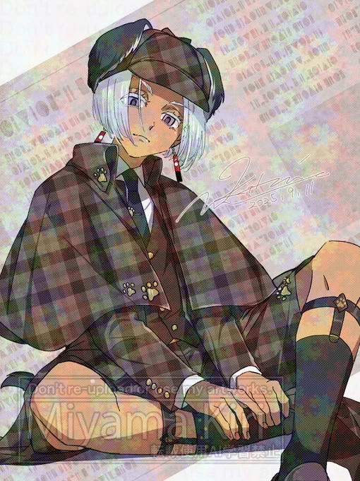 この服は描いときたいと思って、主に足