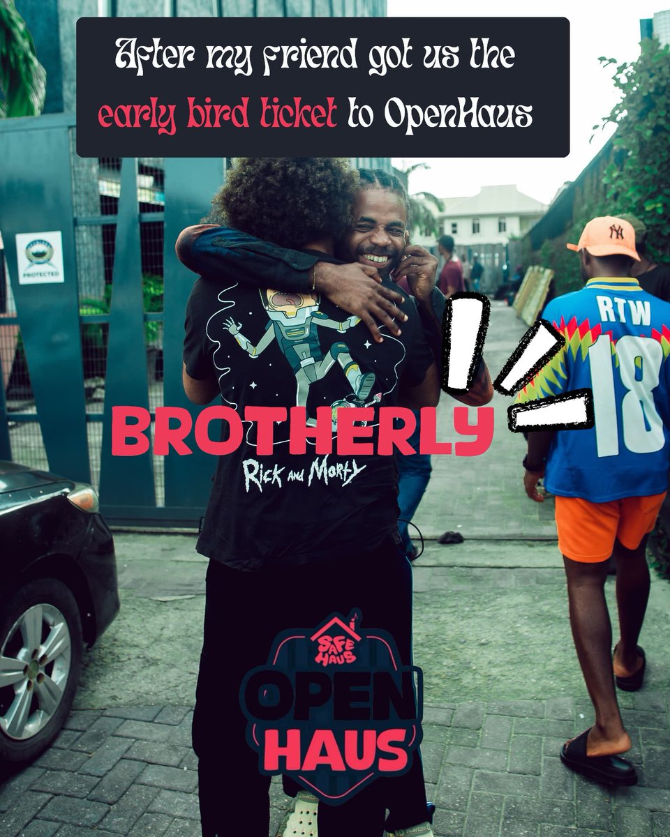 safehaus_party's tweet image. After my friend got us the early bird ticket to OpenHaus! Party.  BROTHERLY! 🙌 #OpenHaus #RaveVibes