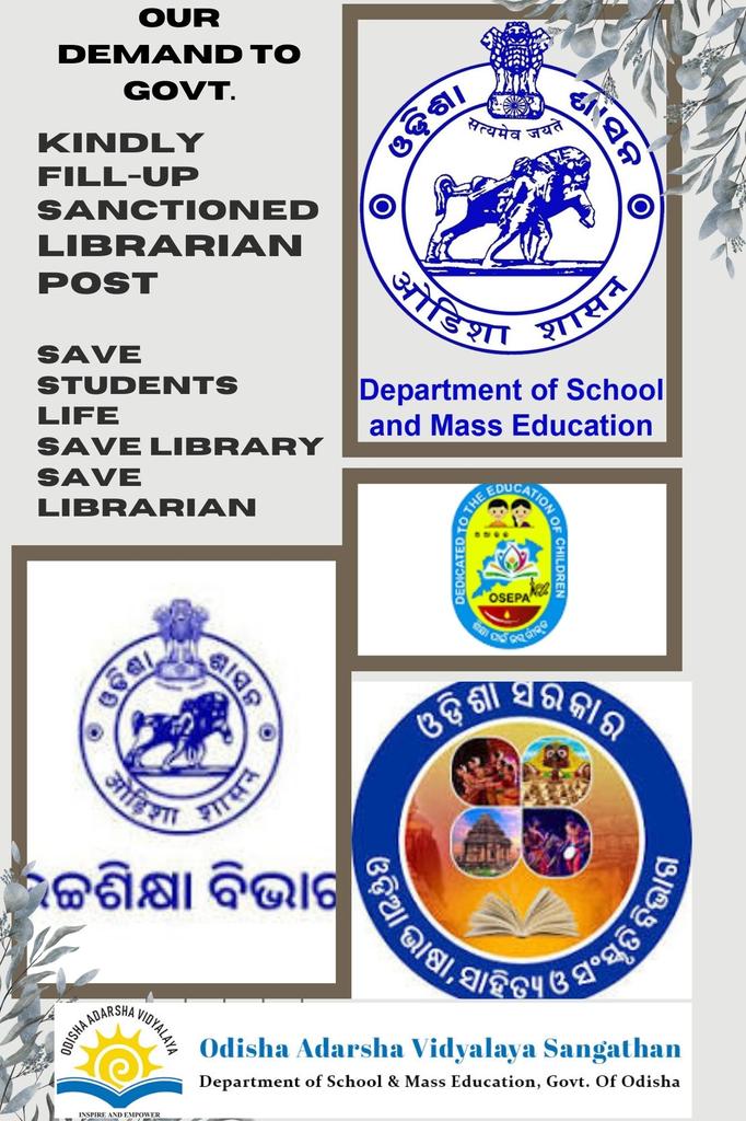 Tukuna7064's tweet photo. ଯେଉଁ ସରକାର ଶିକ୍ଷାକୁ ଗୁରୁତ୍ଵ ଦେଉଛି ବୋଲି କହିଛନ୍ତି ସେହି ସରକାର #Library ଓ #Librarian ଙ୍କ ପ୍ରତି ଏତେ ଅନ୍ୟାୟ କେମିତି କରିପାରୁଛନ୍ତି । ବିନା #Library ଓ #Librarian ରେ କେମିତି ହେବ ଶିକ୍ଷାର ବିକାଶ ?
#Library_Without_Librarian
#Recruit_Librarian @MohanMOdisha @SecyAgriGoI @DrHariBabuK @CMO_Odisha https://t.co/OWxs7pPnsW